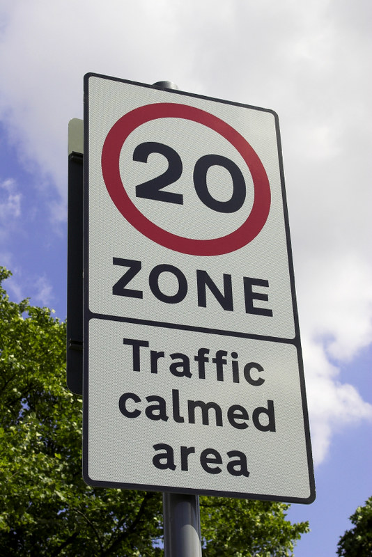 image of 20mph road sign