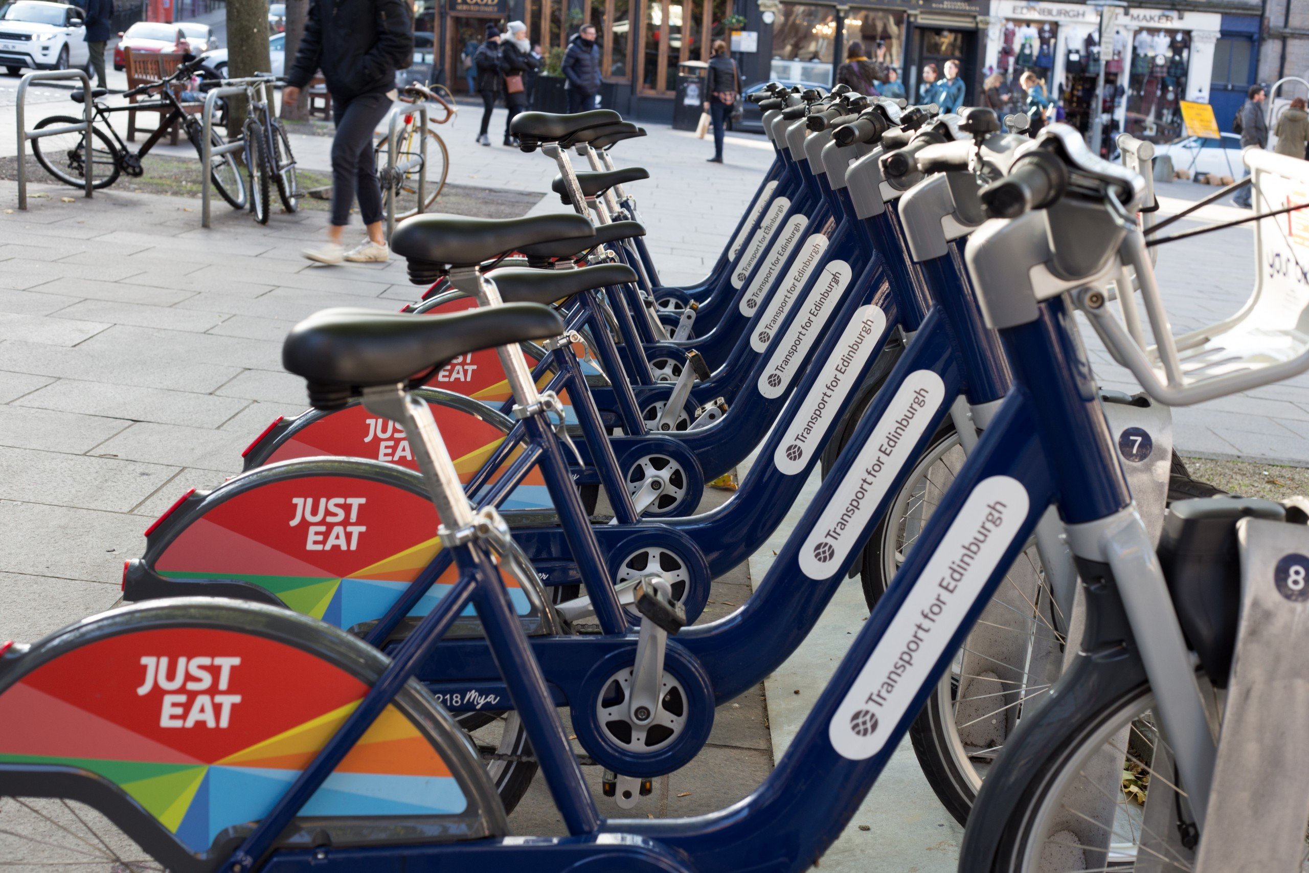 image of Just Eat bikes