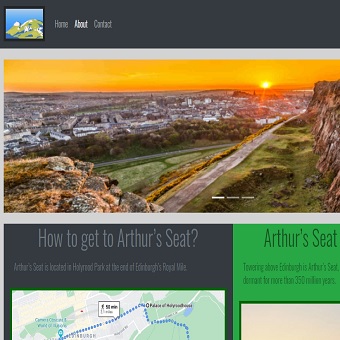 image of portfolio website example - Front End Web Developer Edinburgh portfolio