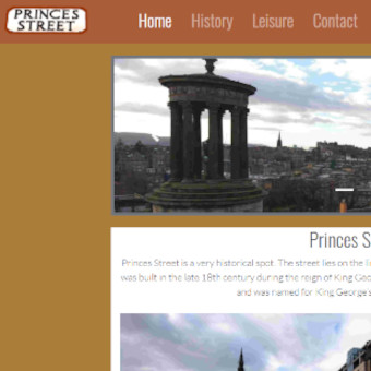 image of portfolio website example - Front End Web Developer Edinburgh portfolio